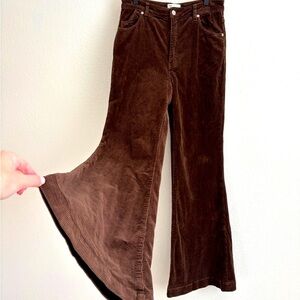 Rolla’s East Coast High Rise Flare Corduroy Pants